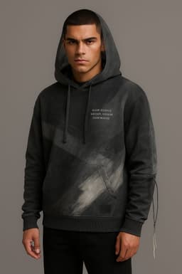 Muted Force – Charcoal Grey Blouson Hoodie 1