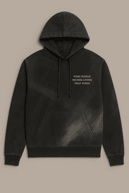 Muted Force – Charcoal Grey Blouson Hoodie 3
